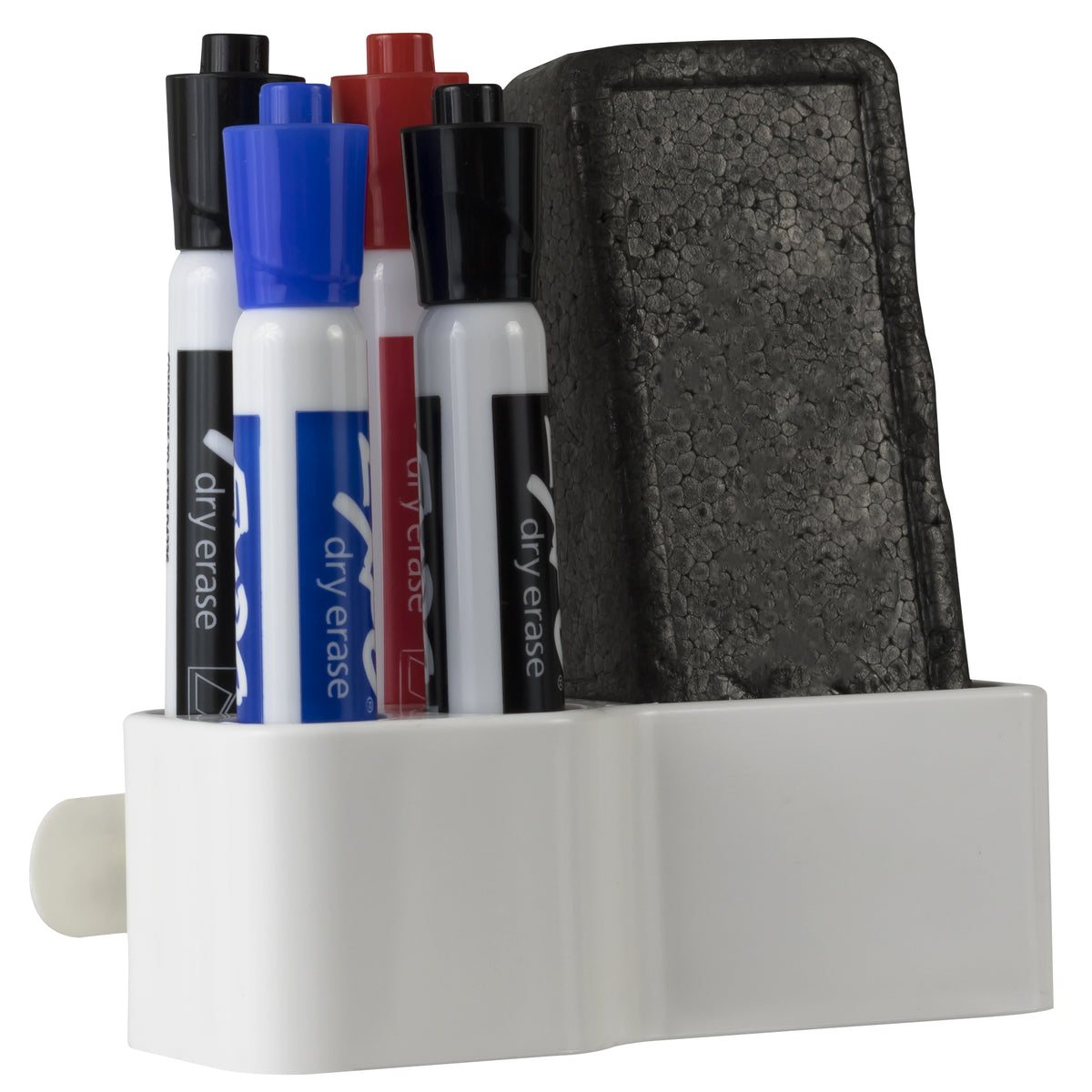 Dry Erase White Board Marker and Eraser Holder