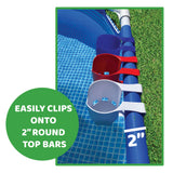 Easily Clips onto 2" round top bars
